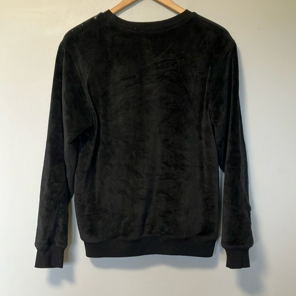 Givenchy Black and Gold Smiley Face Velvet Sweatshirt - Picture 4 of 4